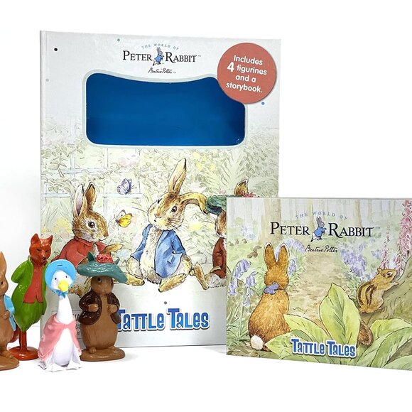 PETER RABBIT Set of 3 - Puzzle Book, Magnetic Set, Tattle Tales Book w/Figurines - Picture 15 of 15